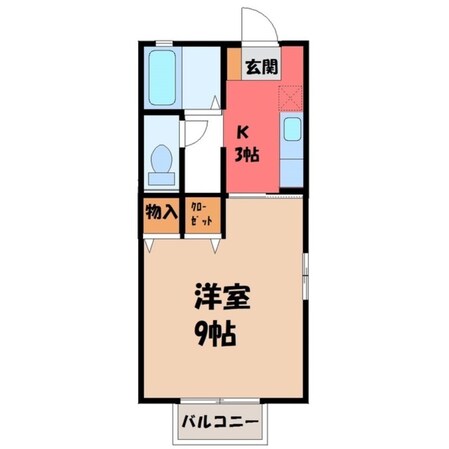 ロワール城南の物件間取画像